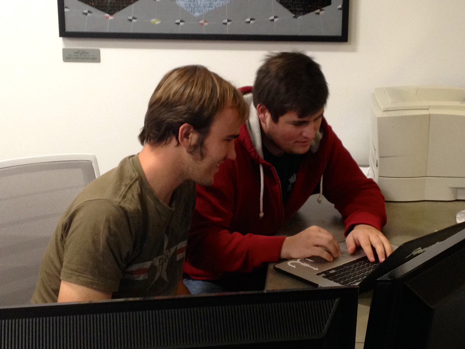 Tutor Andrew helping a student