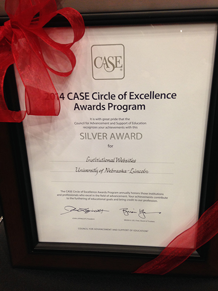 The Hixson-Lied College of Fine and Performing Arts won a Silver Award for Institutional Websites in the CASE Circle of Excellence Awards.