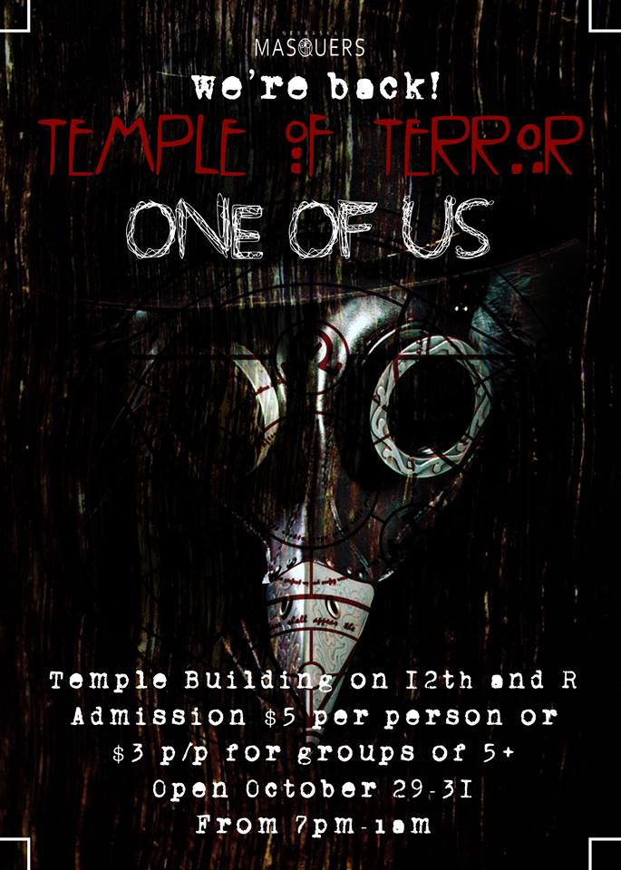 Join us for this year's Temple of Terror.