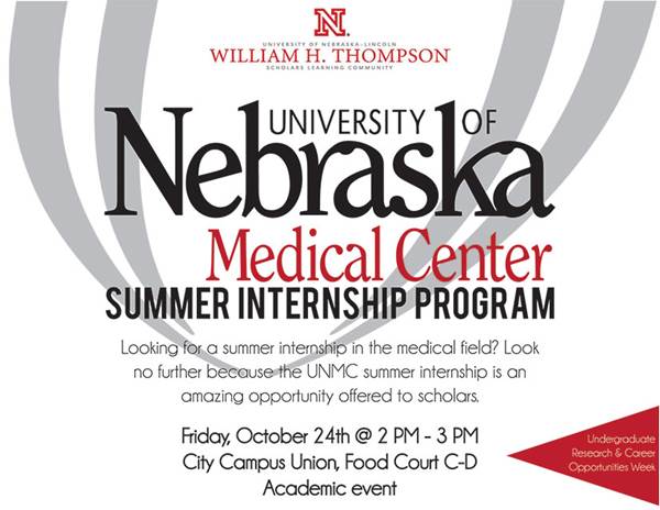 UNMC Summer Internship Program Announce University of Nebraska