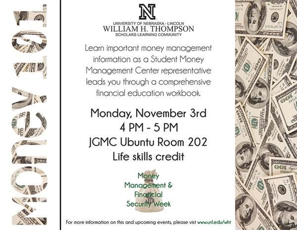 This event will be presented by the Student Money Management 
