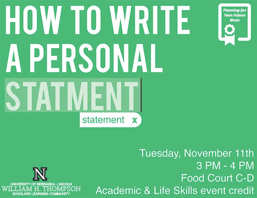 How to Write A Personal Statement