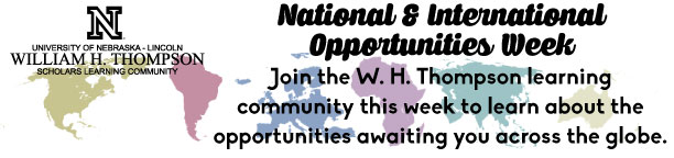 National and International Opportunities Week