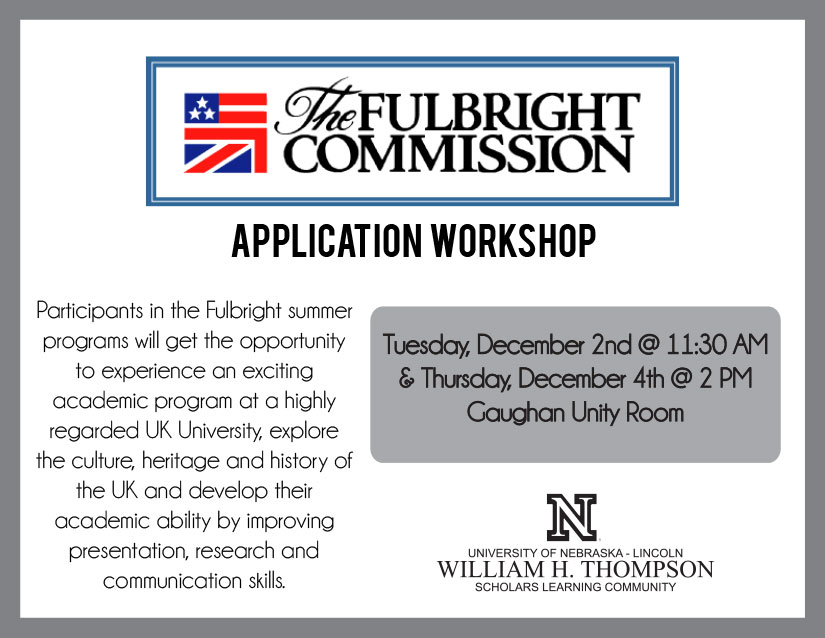 US-UK Fulbright Summer Program Application Workshops