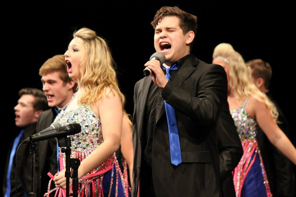 More than 1,000 high school students competed in the Midwest Cup Show Choir Invitational on Jan. 17 at the Lied Center for Performing Arts. Photo by Jaclyn Ourada.