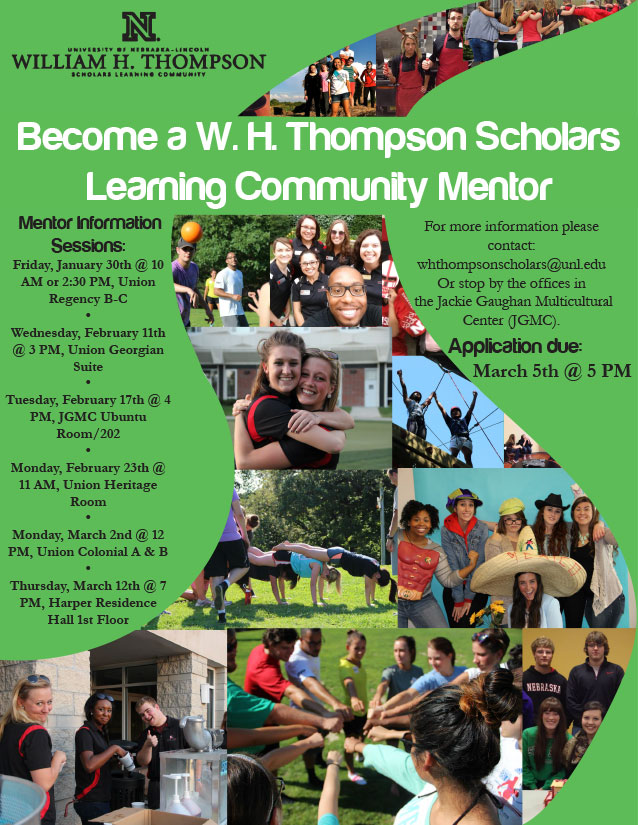 W.H. Thompson Scholars Mentor Info Sessions