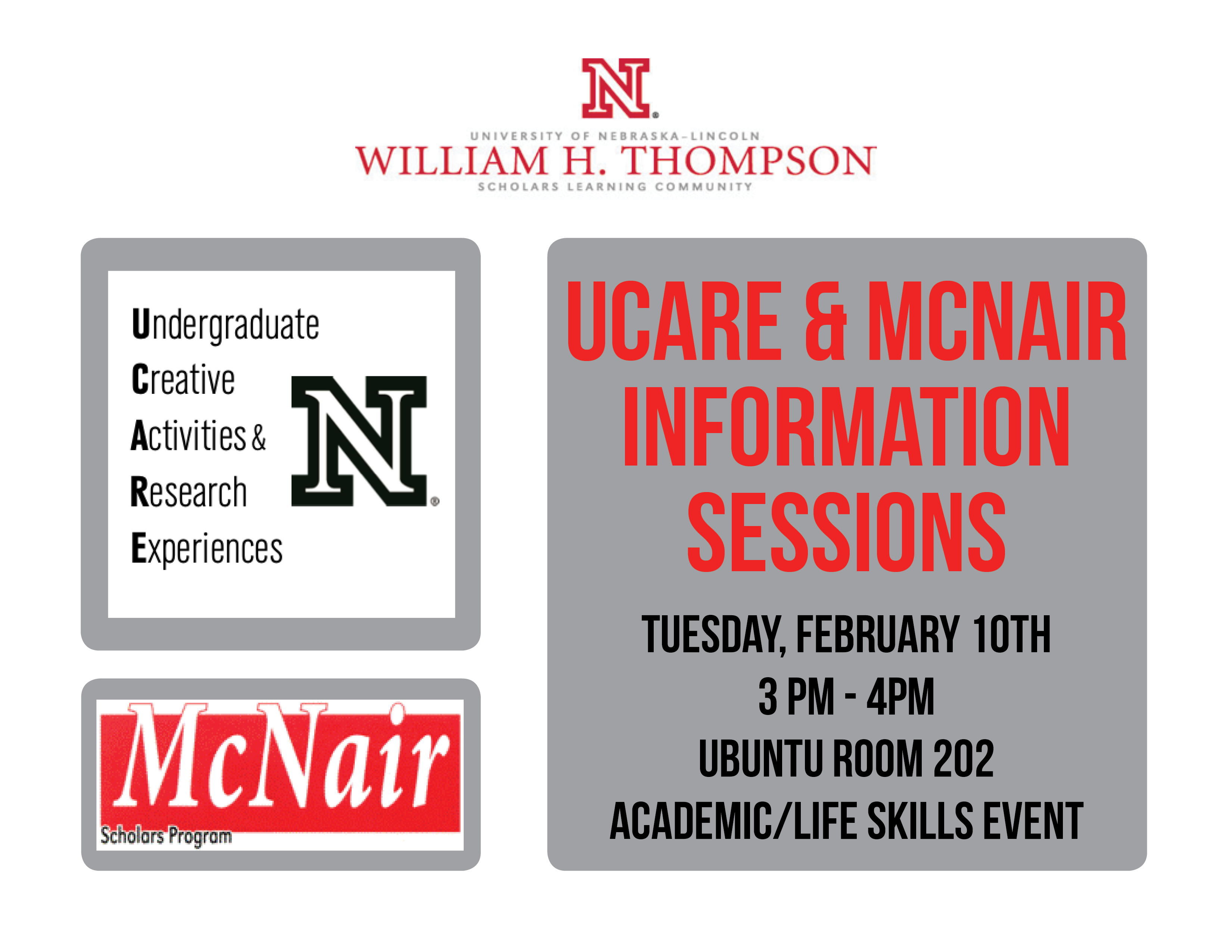UCARE & McNair Information Session