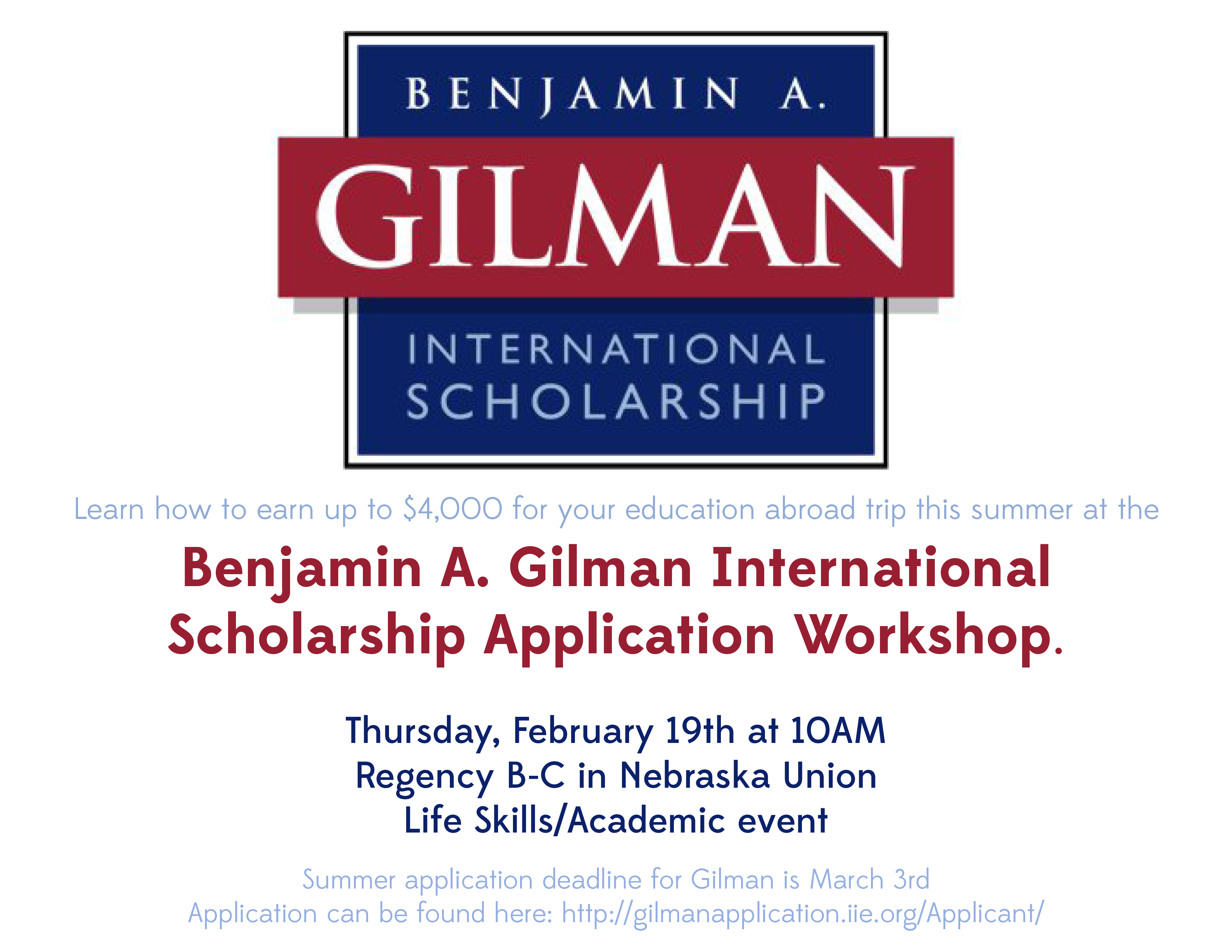 Gilman Scholarship Application Workshop
