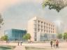 Architect renderings of the new College of Business Administration building from the southwest.