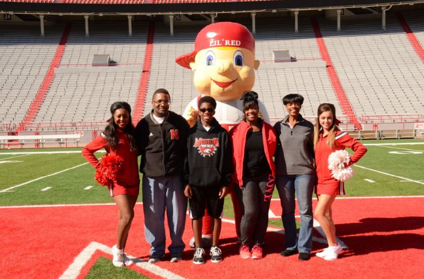 Willie and Tanis Herbert (UNL Co-President Elect) and family enjoying UNL Parents Weekend 2014