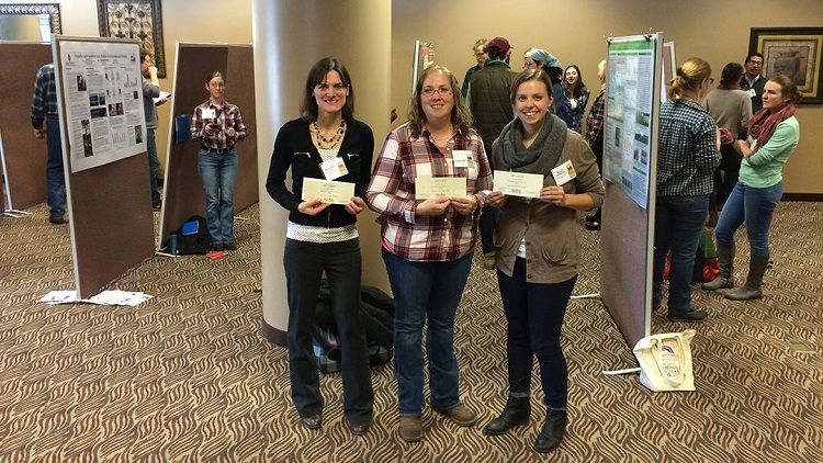 Left to right: Katja Koehler-Cole, Kimberley Cash (Lincoln University), Hannah Swegarden (University of Minnesota). (Photo courtesy Facebook)