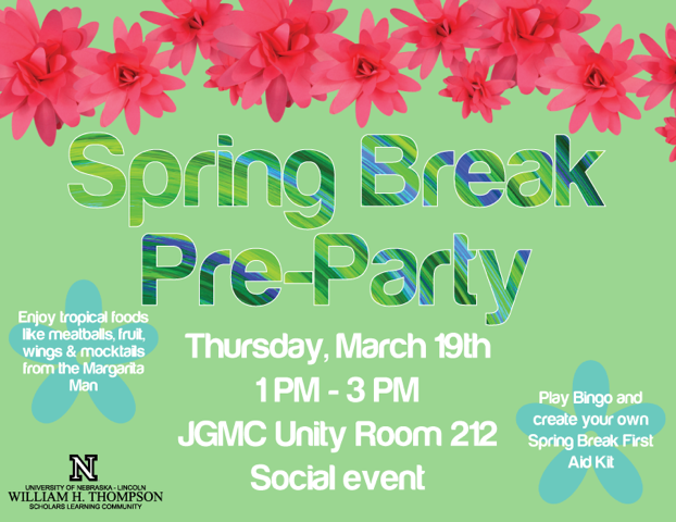 Spring Break Pre-Party Social Event!
