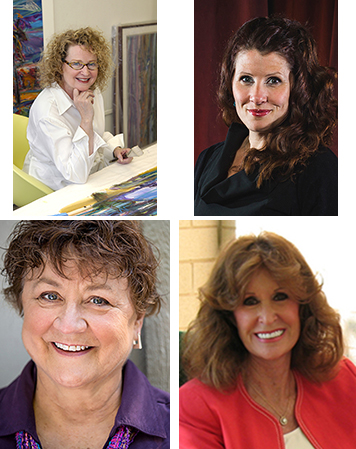Clockwise from upper left:  Susan Puelz, Barbara Zach, Lucy Buntain Comine and Nancy Marcy.