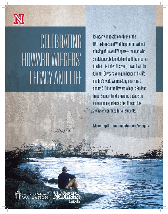 This year, Howard will be turning 100 years young. We're asking everyone to donate $100 to the Howard Wiegers Student Travel Support Fund, providing outside-the-classroom experiences that Howard has always encouraged for all students.