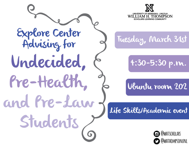 Advising Event for Pre-Health, Pre-Law and Undecided Students