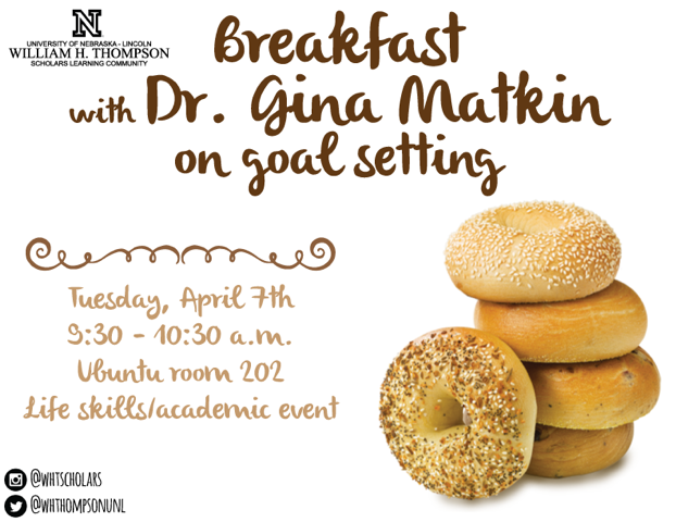 Breakfast with Dr. Gina Matkin on Goal Setting(LS/A)