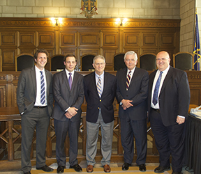 Daniel Gutman and John Zimmer with Nebraska Supreme Court Justices