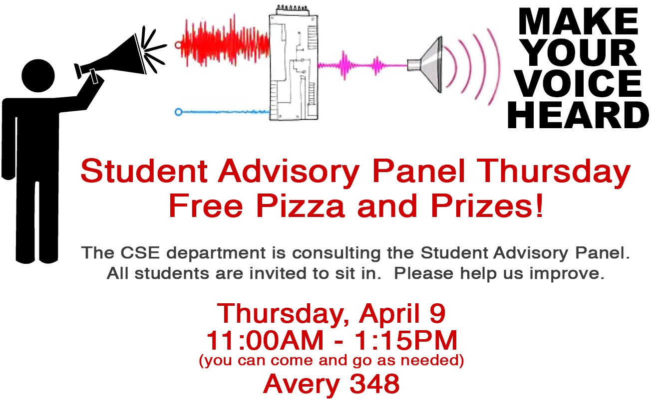 Attend the Student Advisory Panel!