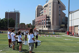 The Cornhusker Summer Marching Band Camp is one of several opportunities for youth to participate in the arts this summer at UNL.