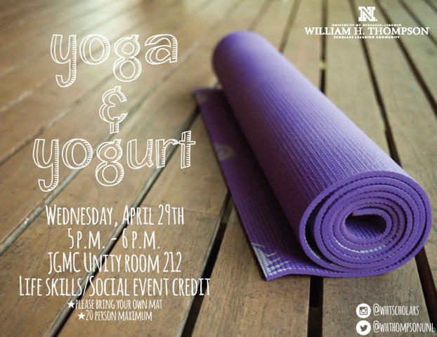 Yoga and Yogurt (Life Skills/Social Event Credit)