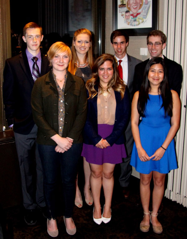 (L-R) Joseph Hoile, Mara Klecker, Natasha Rausch, Vanessa Daves,Brent BonFleur, Jane Ngo, Christopher Heady