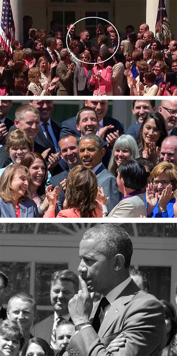 Shelby Aaberg shakes President Obama's hand