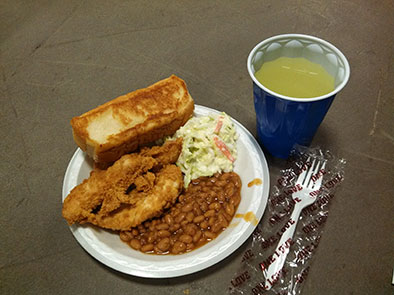 4-H Council's Chicken Dinner fundraiser includes Meal includes: 3 chicken fingers, sides and drink.