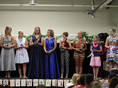 In the Style Revue contest, 4-H’ers learn how to present themselves and gain confidence as they model their clothing projects and show proper fit of their clothing.