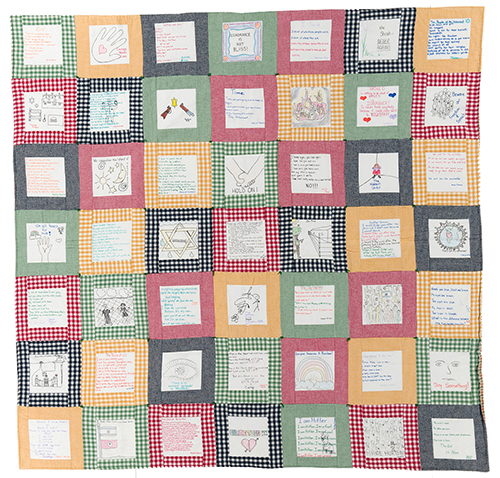 "Holocaust Quilt" was donated to the International Quilt Study Center & Museum by Peter Fischl. The museum will feature a special program on the quilt on Aug. 7 at 5:30 p.m.
