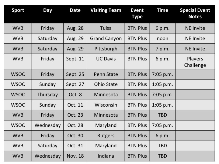 BTN Plus Schedule