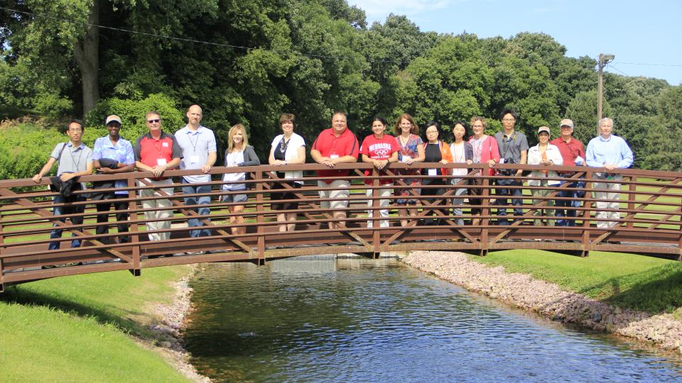 This year's group of IANR Roads Scholars at Grove Trout Rearing Station. (Courtesy photo)