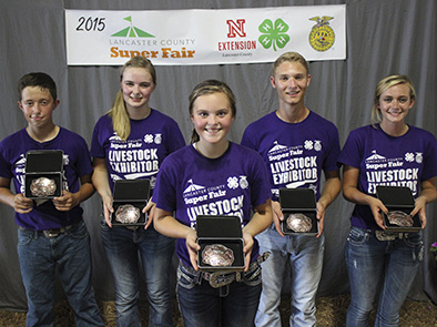 4-H/FFA Livestock Elite Showmanship Contest participants earned buckles.