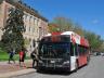 An intercampus bus makes a stop outside the Nebraska Union on April 29. UNL has worked with StarTran to add two new bus routes, connecting City and East campuses with Nebraska Innovation Campus. (Troy Fedderson | University Communications)