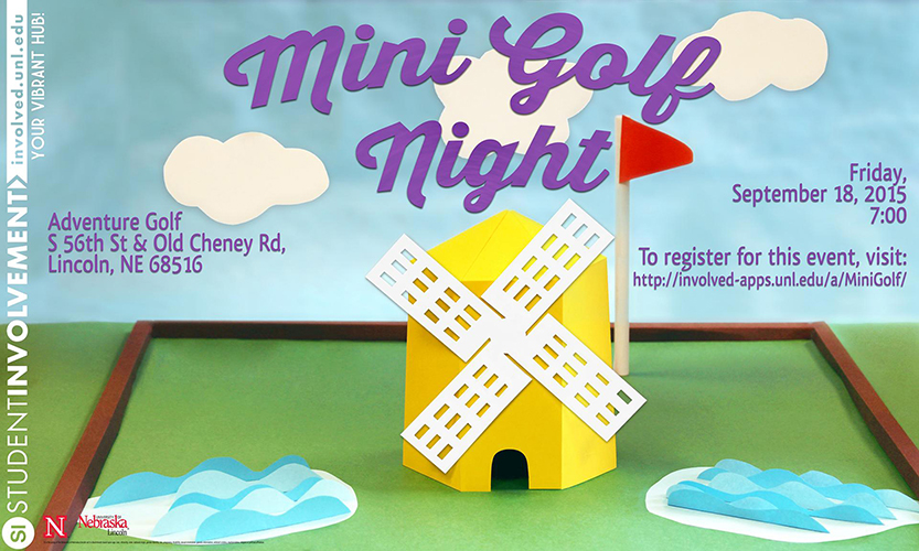 Mini Golf Night Poster