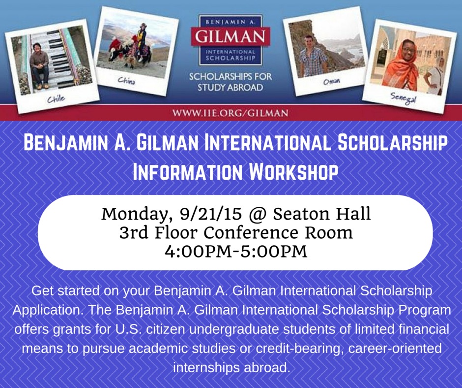 Gilman Scholarship Information Session