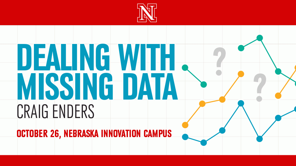 The Nebraska Academy for Methodology, Analytics and Psychometrics will host Craig Enders, a professor of quantitative psychology at UCLA, for a one-day methodology workshop, "Dealing with Missing Data."