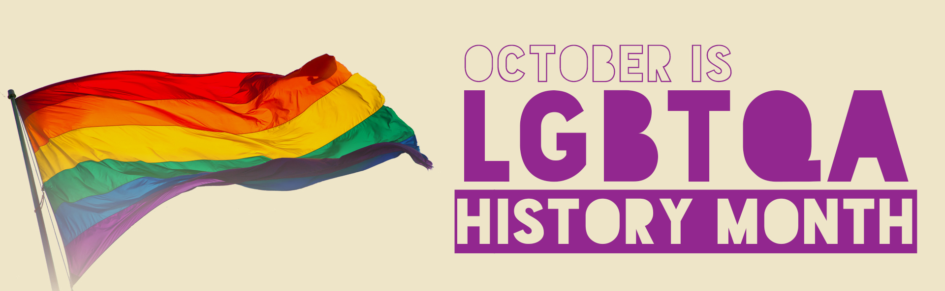 LGBTQA+ History Month Banner