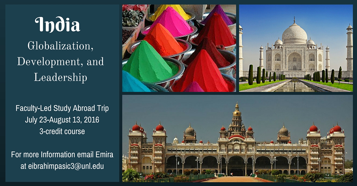 UNL Faculty-Led Trip: India: Globalization, Development, and Leadership