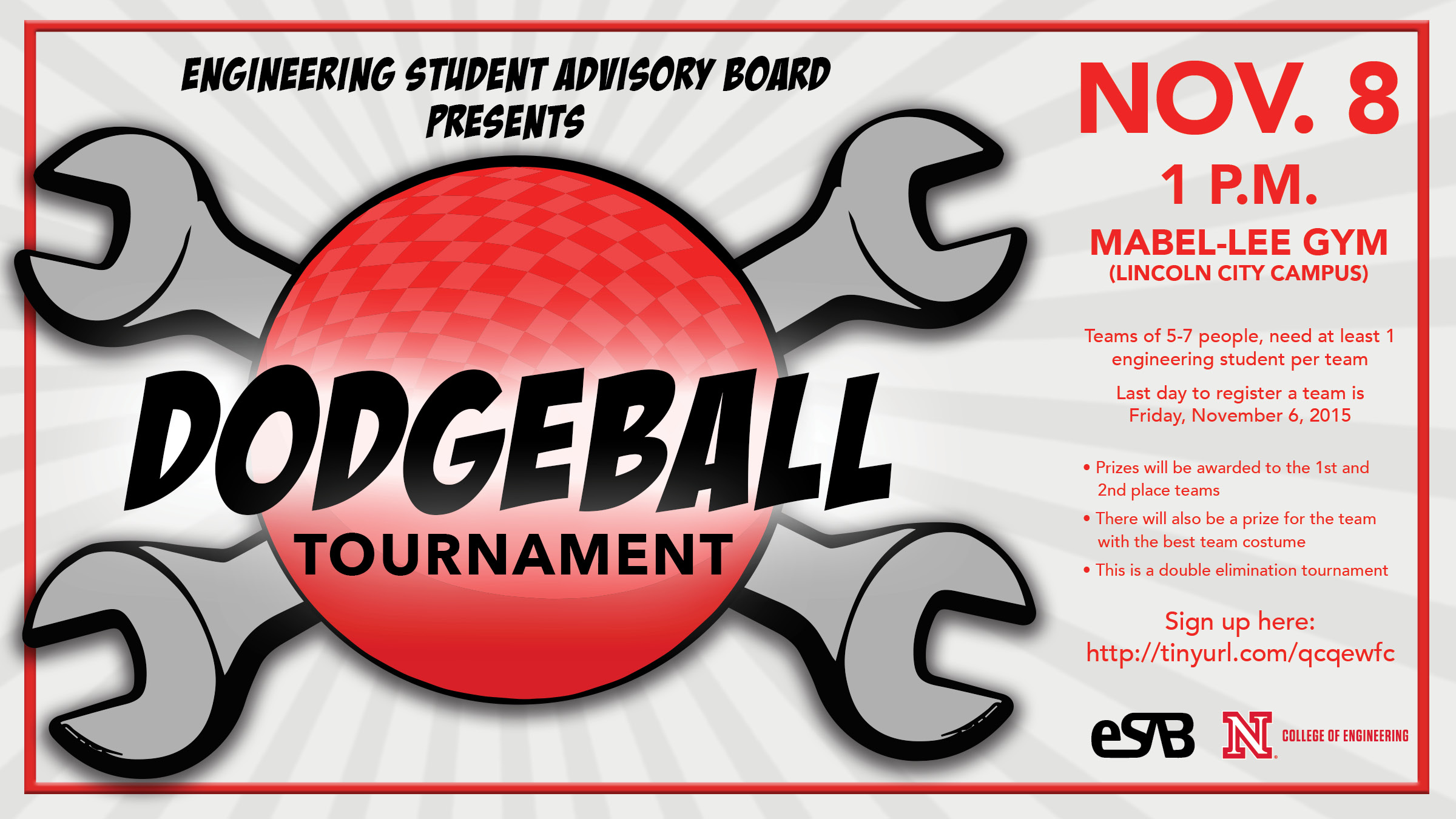 eSAB dodgeball tournament is Nov. 8