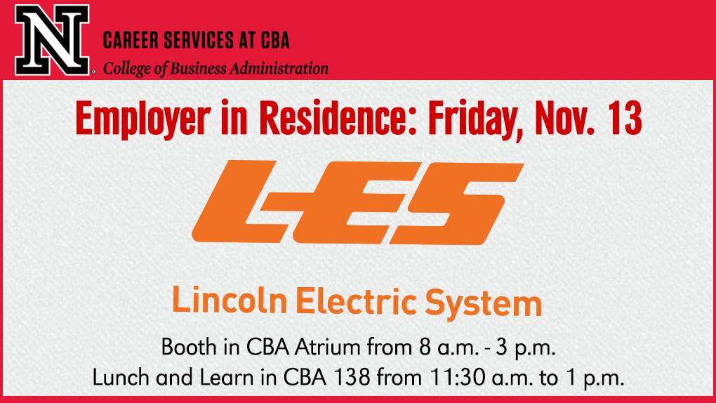 Friday November 13 LES Lincoln Electric System Announce 