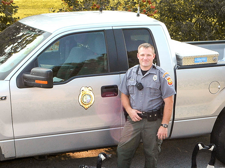 Travis Shepler, who graduated in May 2005, is now a Nebraska conservation officer stationed in Lincoln. (Courtesy photo)