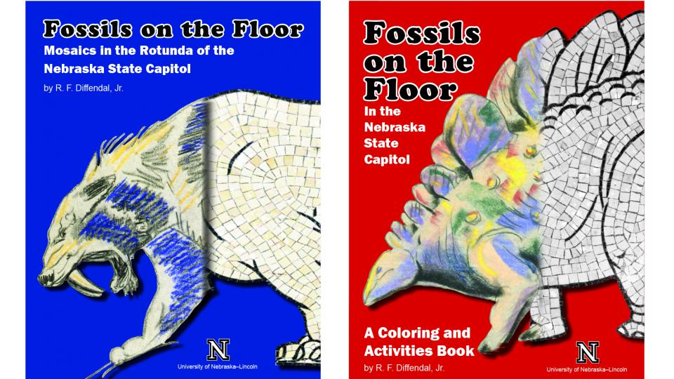 The covers of the "Fossils on the Floor" books