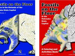The covers of the "Fossils on the Floor" books