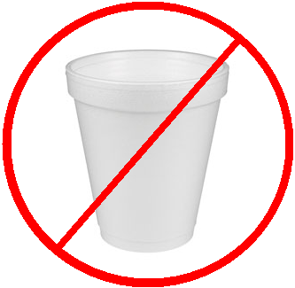 After Jan 1st, Styrofoam is not allowed!