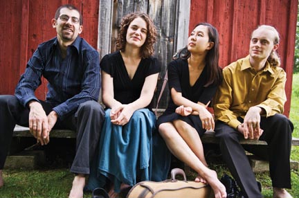 The Chiara String Quartet is (from left) Jonah Sirota, Rebecca Fischer, Julie Hye-Yung Yoon and Gregory Beaver. 