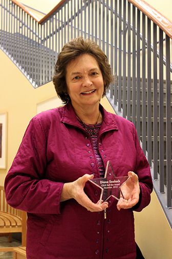Diane Sealock, December Staff Star Award recipient
