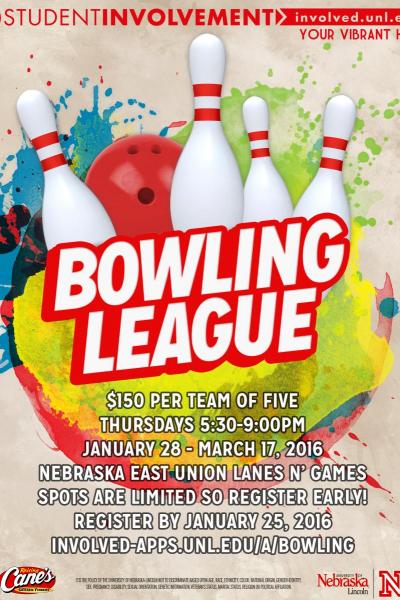 Bowling league poster