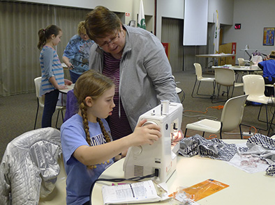 4-H youth can practice their basic sewing skills at the “Jammie Jamboree” workshop.