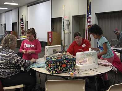 4-H youth can learn beginning sewing skills at the “Pillow Party” workshop.