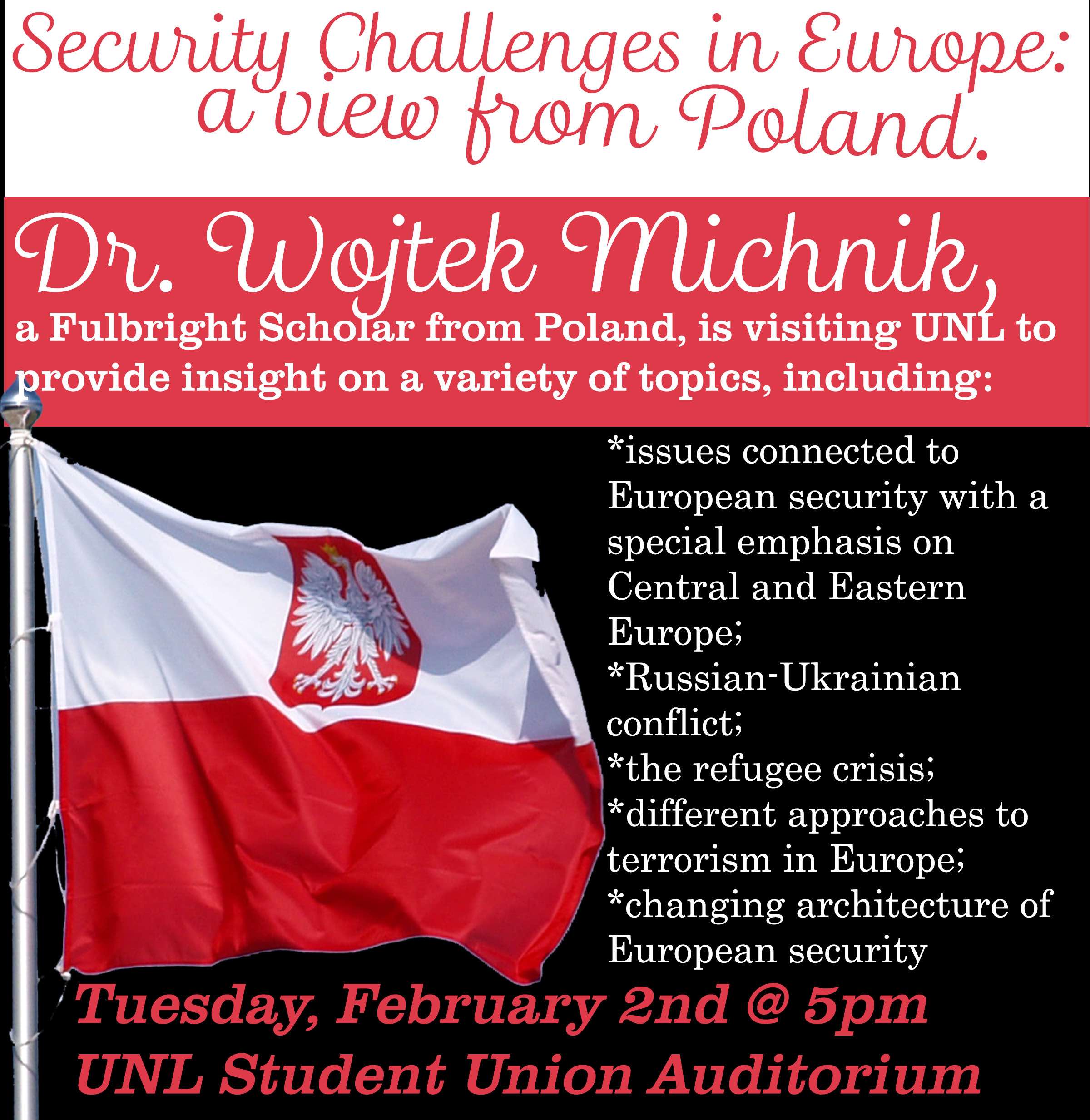 Talk on Security Challenges in Europe